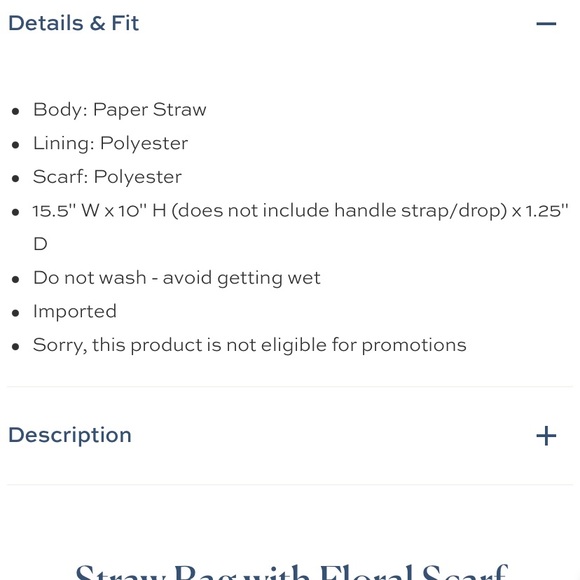 NWT DraperJames Straw Bag - Picture 3 of 3